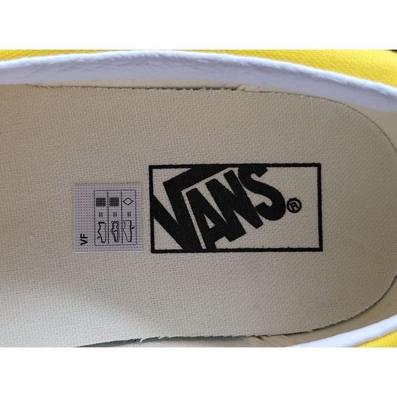 Vans Mens Classic Slip On Cyber Yellow White Checkerboard Shoes Size 12 New - Picture 7 of 8